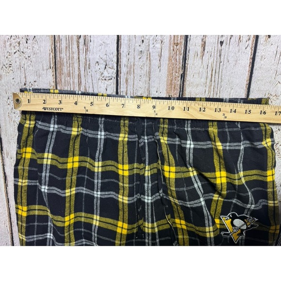 Pittsburgh penguins plaid flannel pajama lounge Pants L - Picture 3 of 5